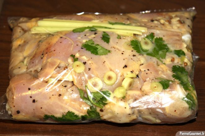 Poulet à la citronnelle et au lait de coco