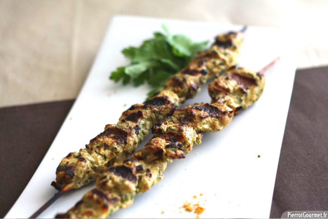 Délicieuses brochettes de poulet