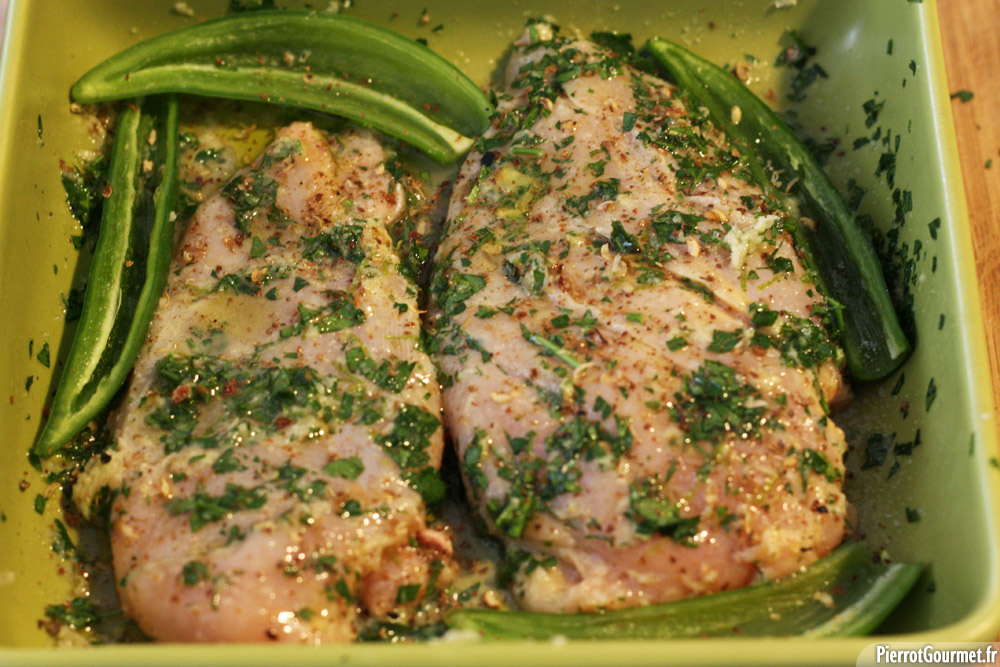 Filet de poulet à la coriandre et au citron vert PierrotGourmet.fr