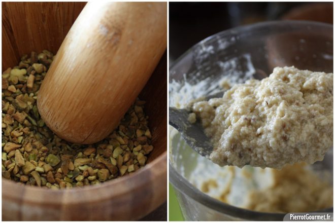 Crème d'amande à la pistache